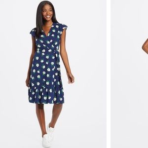 Draper James Flutter Wrap Dress NWOT